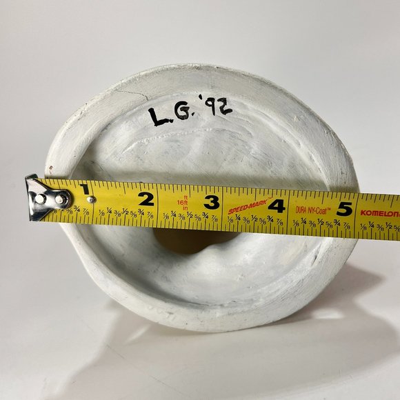 Vtg Old World Santa Claus Provincial Mold Hand Painted Ceramic 90s Christmas - Picture 14 of 14